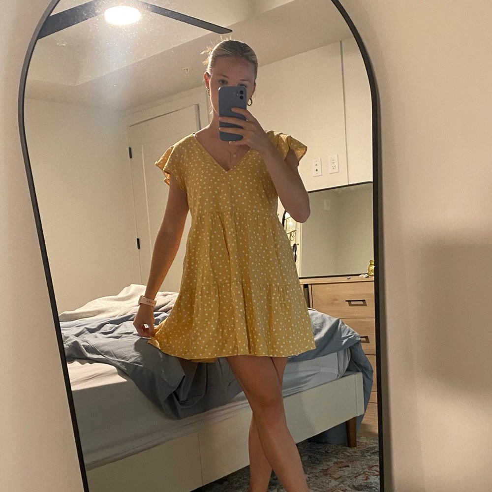Abercrombie and fitch yellow sundress.